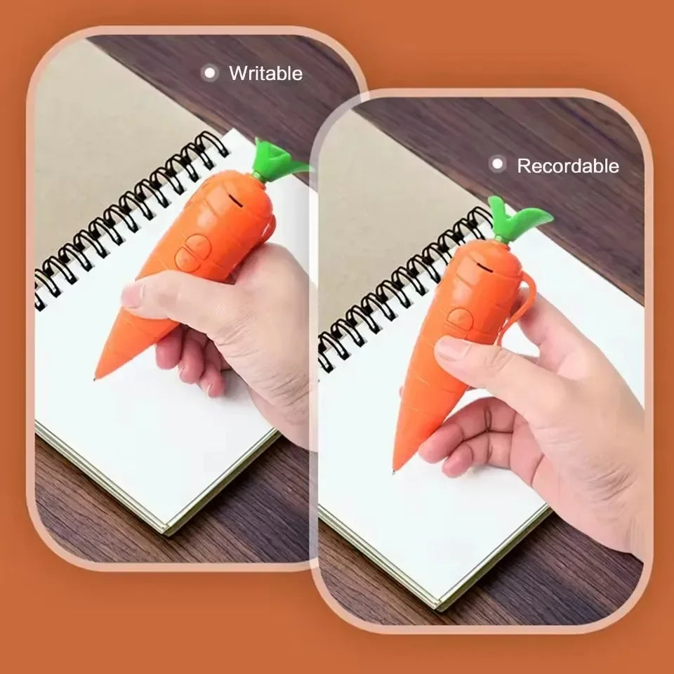 1-10pcs///Zootopia Carrot Voice Recorder Pen Cartoon Kids Ballpoint Pen That Can Be Recorded Creative Multi Functional Pens Gift