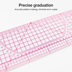Clear Metric Flexible French Curve Ruler Practical Tailoring Template For Dressmaking Pattern Drafting DIY Sewing Projects