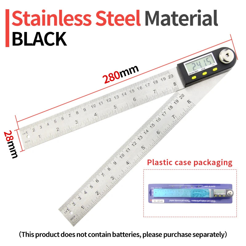 Protractor Digital Goniometer Electronic Digital Angle Gauge Angle Finder Metal Angle Ruler Digital Angel Meter Carpentry Tools