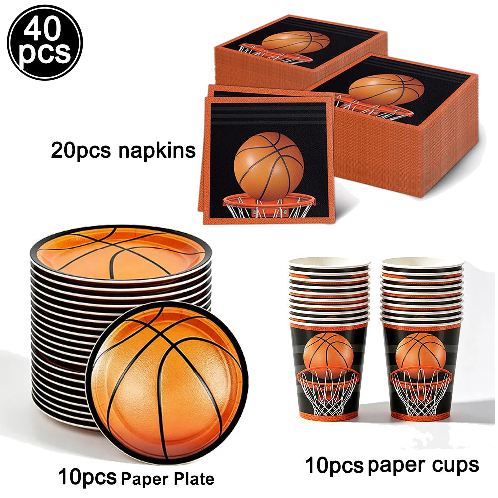 Basketball Tablecloths Basketball Party Decorations Rectangular Plastic Table Cover Boys Basketball Theme Birthday Party Supplie