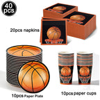 Basketball Tablecloths Basketball Party Decorations Rectangular Plastic Table Cover Boys Basketball Theme Birthday Party Supplie