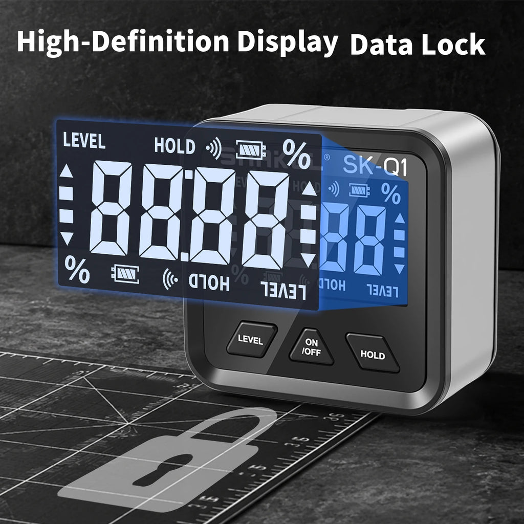 snakol Angle Protractor 360 Degree Mini Electronic Digital Protractor Inclinometer Angle Finder Gauge Measurement Box