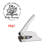 Custom Embosser Stamp,From the Library Embosser,Personalized Book Embosser Stamps,Custom Logo,Magic School,Gift for Book Lover