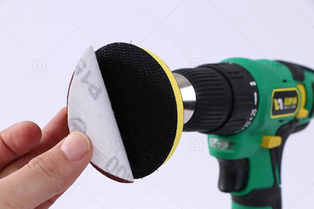 Headlight Repair Restoration Kit Car Polishing Disc 3inch 75mm Auto Waxing Sponge Sanding Pad With Sandpaper For Car Detailing