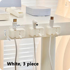 Cable Management Clip For Desk - Simple No-Drill Edge-Mounted Cord Organizer For Charging Cables And Data Wires.