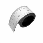 Black Magnetic Border Ruler with Both Inches and Centimeters Dual Scale Flexible Ruler Measuring Tool Magnetic Flexible Ruler
