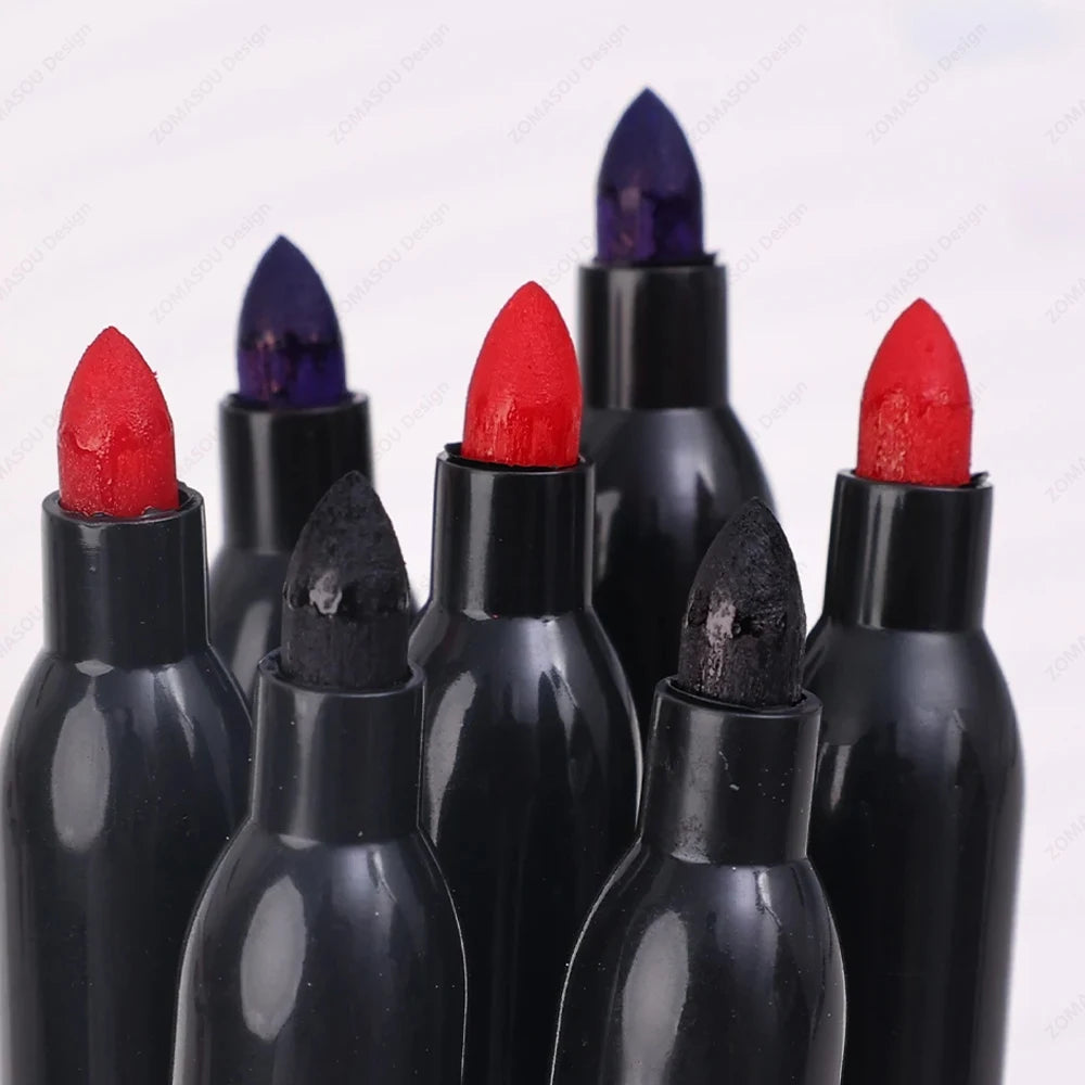 1-100Pcs Waterproof Oil-based Marker Pen Quick Dry Black Blue Red Ink Permanent for Metal Glass Stationery Art School Supply