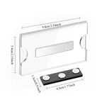 Cross-border hot-selling transparent acrylic magnetic name tag sleeve, reusable work badge, chest tag, magnetic badge
