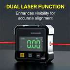 4-Side Magnetic Digital Angle Gauge With Laser Electronic Protractor Horizontometer Inclinometer Angle Ruler Slope Measuring