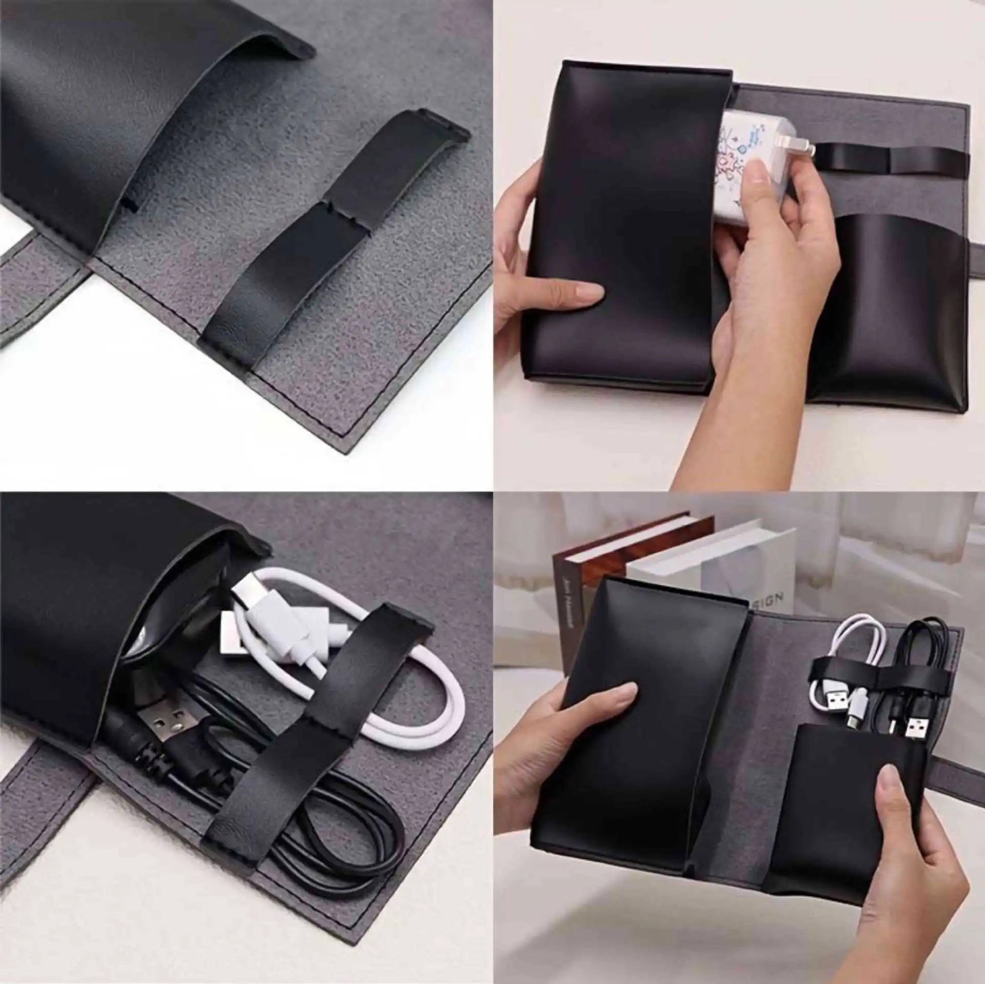 1-Piece Multi-Compartment Organizer Bag Portable Organizer Bag for Cables, Chargers, and More Durable Travel Organizer Bag
