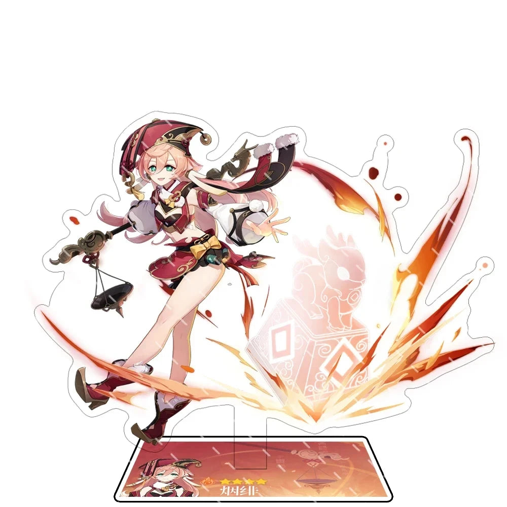 Odette Lohen Flins Durin Mavuika Columbina Xiao Arlecchino Acrylic Anime Model Furina Collect Desktop Decoration Keychains Gift