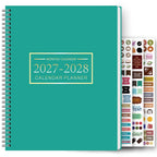 1Pc A4 Monthly Planner and Calendar Book 2 Year Monthly, Large Grid Monthly Organizer with Notes Pages, with 3 Stickers