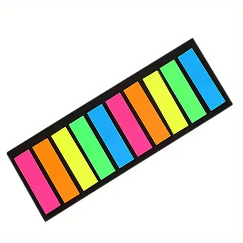 PET Page Markers Sticky Index Tabs, Bright Colors Arrow Flag Tabs for Book Annotation, Writable File Classification Labels