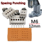 1Pcs M6 Thread Punching Suitable for European Vulcan 3 Round Spacing Cutting Dies LeatherCraft DIY Handmade Stitching Accessory