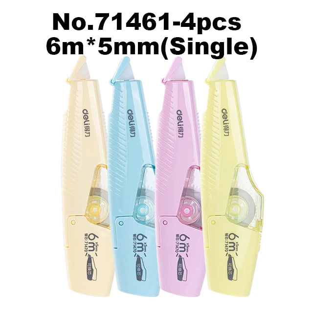 5mm*6m Kawaii Portable Correction Tape Stationery for Kids Student Writing Error School Replaceable Core Refill Corrector