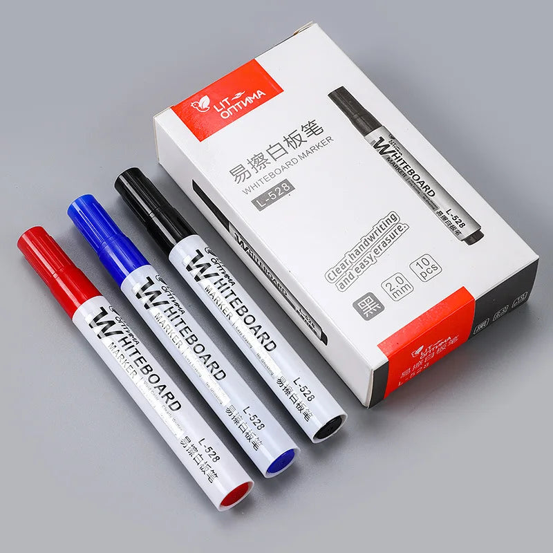 4/10 Pcs Set Erasable Magnetic Whiteboard Marker Pen Blackboard Marker Chalk Glass Ceramics Office School Art Marker Stationery