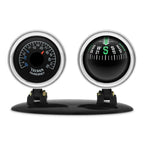 Car Compass Thermometer 2 in 1 Dashboard Navigation Guide Ball Compass Portable Accessories For Vehicle Car Auto Compass
