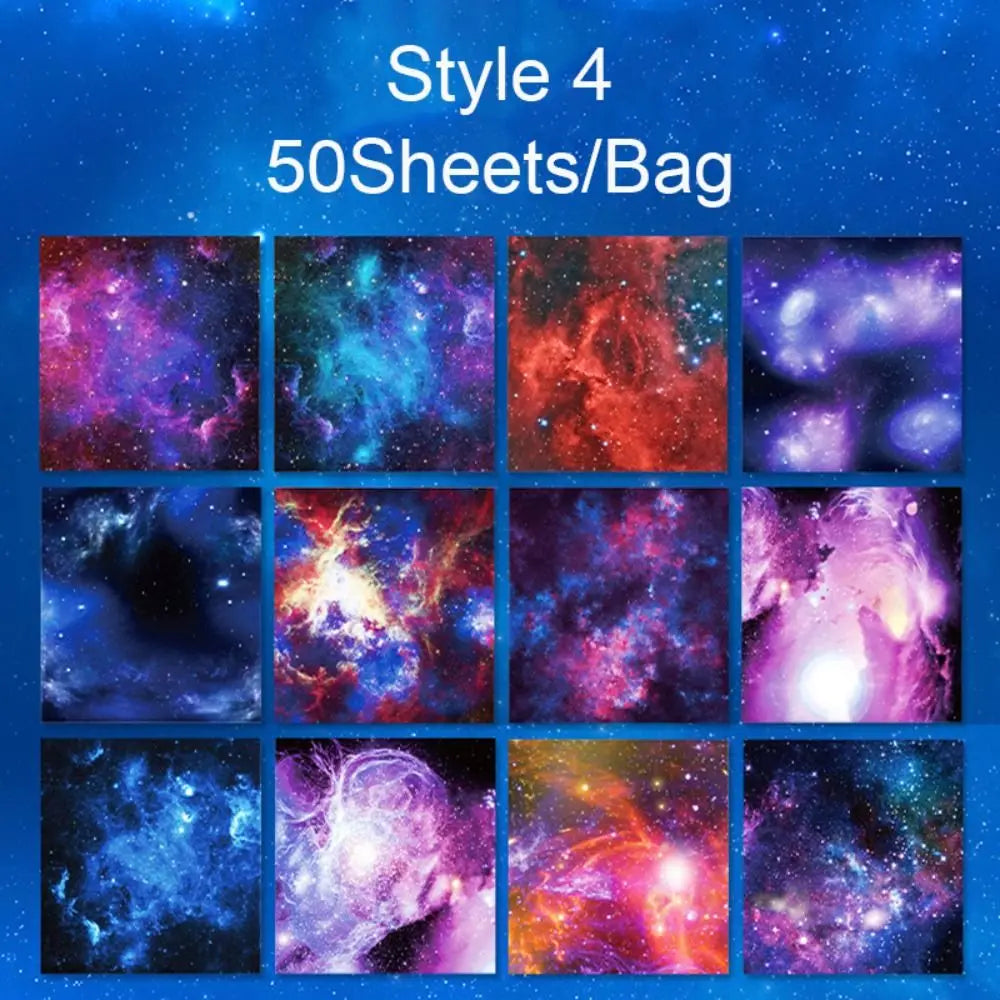 Creative Square Star Sky Constellations Origami Paper Kid DIY Handmade Double-sided Coloring Fold Craft Paper Art Material Gift