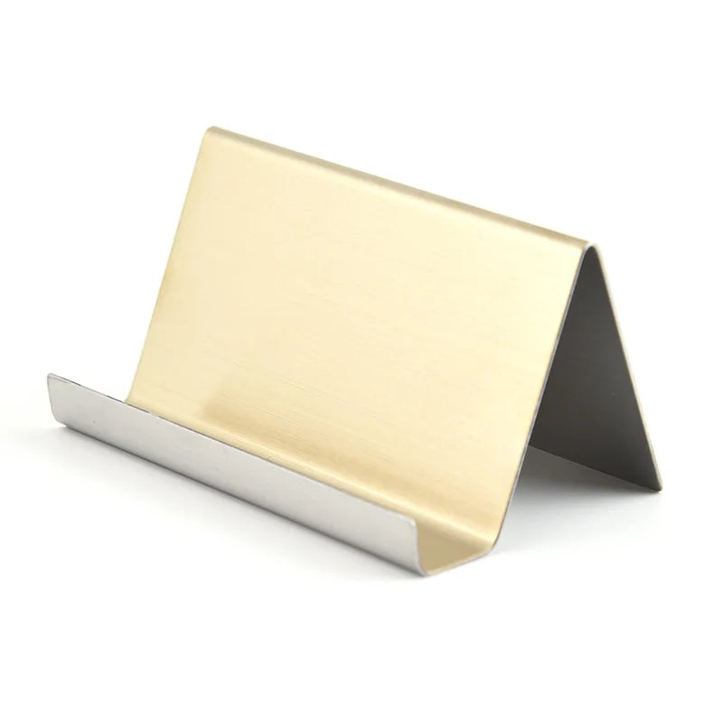 Metal Business Card Name Tag Display Rack Display Stand Desktop Table Organizer Cellphone Holder Conference Room Accessories