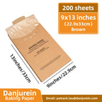 Parchment Paper Baking Paper Square Non-Stick Precut 4” to 12” Grilling Oven Air Fryer Steaming Burger Paper Baking Supplies