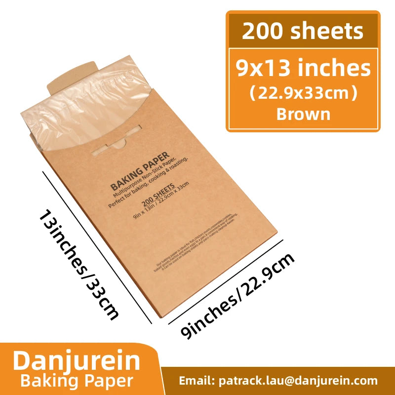 Parchment Paper Baking Paper Square Non-Stick Precut 4” to 12” Grilling Oven Air Fryer Steaming Burger Paper Baking Supplies