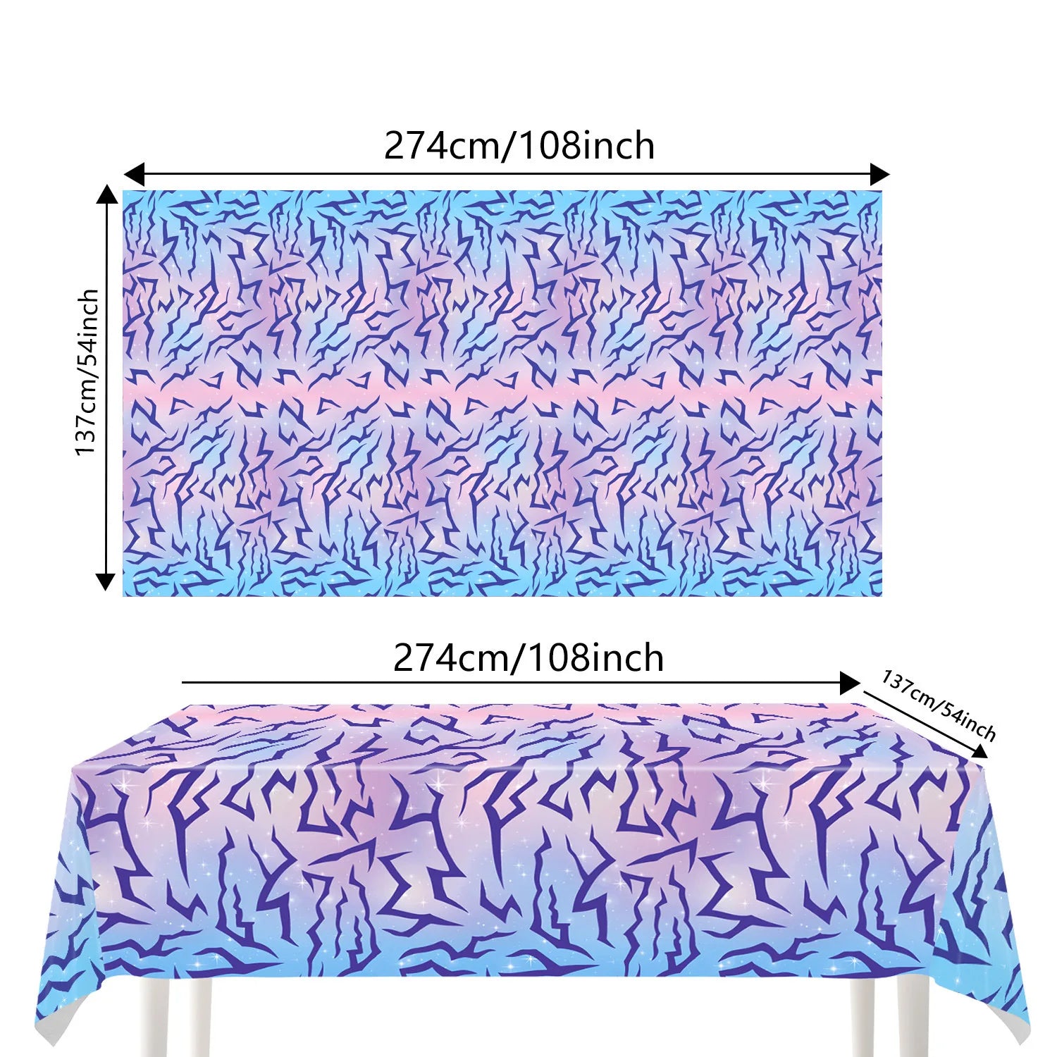 Cosmic Chic Pink Purple Party Tableware Set Y2K Lightning Paper Plates Cups Napkins For Girls Kpop Theme Birthday Decor