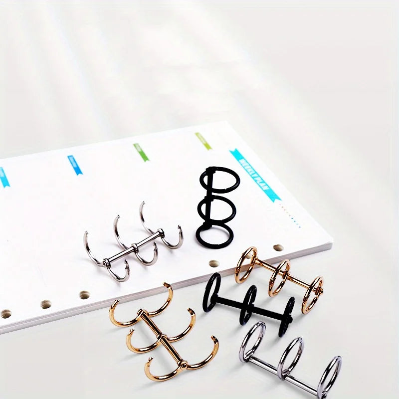 Durable Metal Binder with 3 Rings for Notebooks, Photo Albums, and DIY Projects