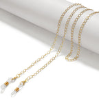 Fashion Reading Glasses Chain for Women Metal Sunglasses Cords Eyeglass Lanyard Hold Straps Eyewear Retainer