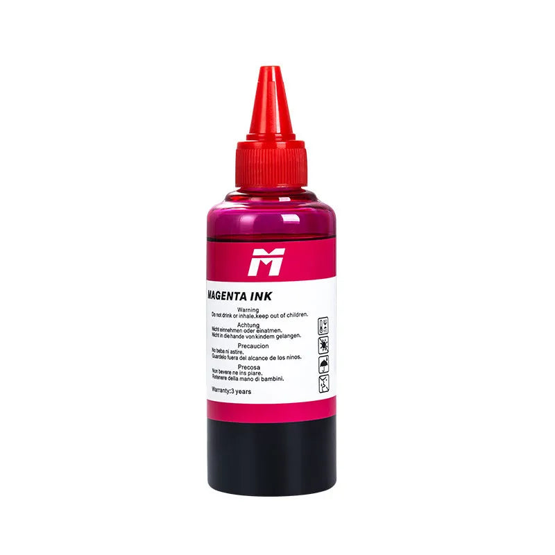 100ml Universal Dye Ink BK C M Y Kit Compatible For HP Canon Epson Brother Deskjet Inkjet Printer Tank Cartridges CISS