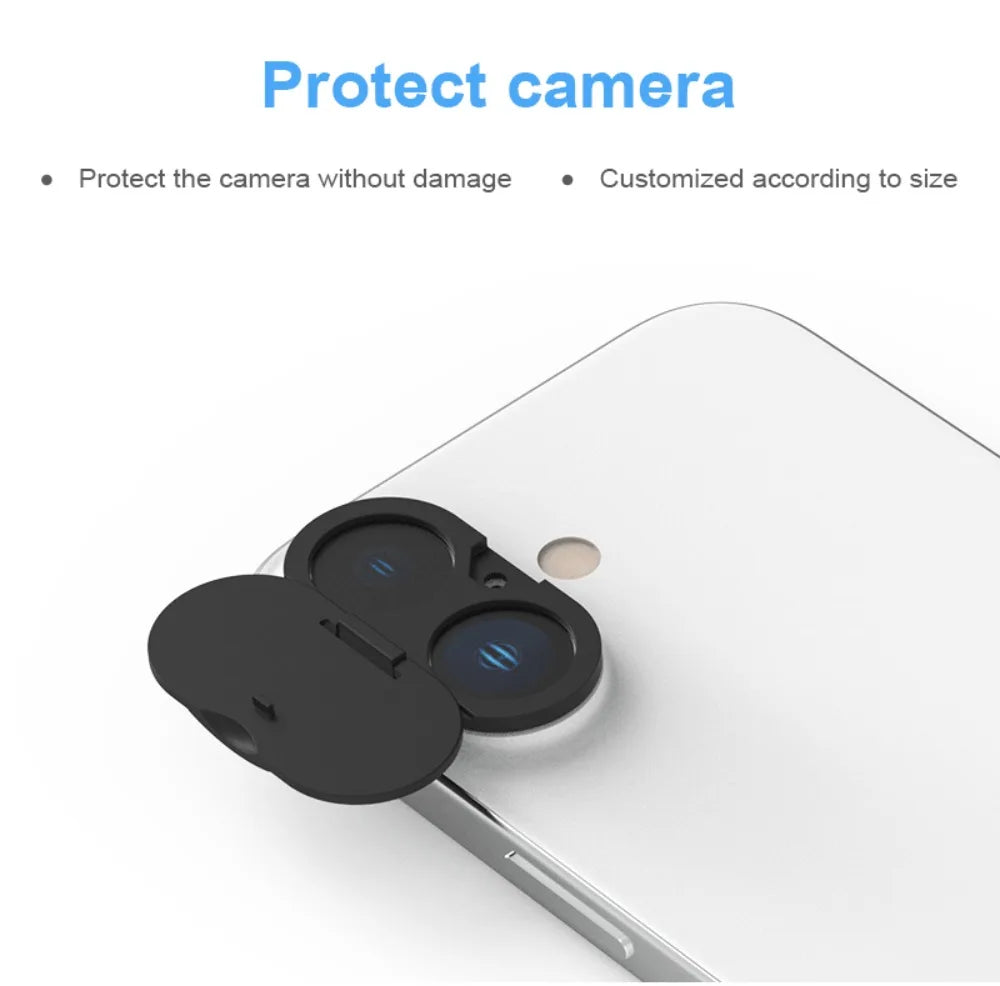 Protective Back WebCam Cover Sticker Anti-Scratch Camera Lens Cap Plastic Phone Lens Privacy Protector for iPhone 16/16Plus