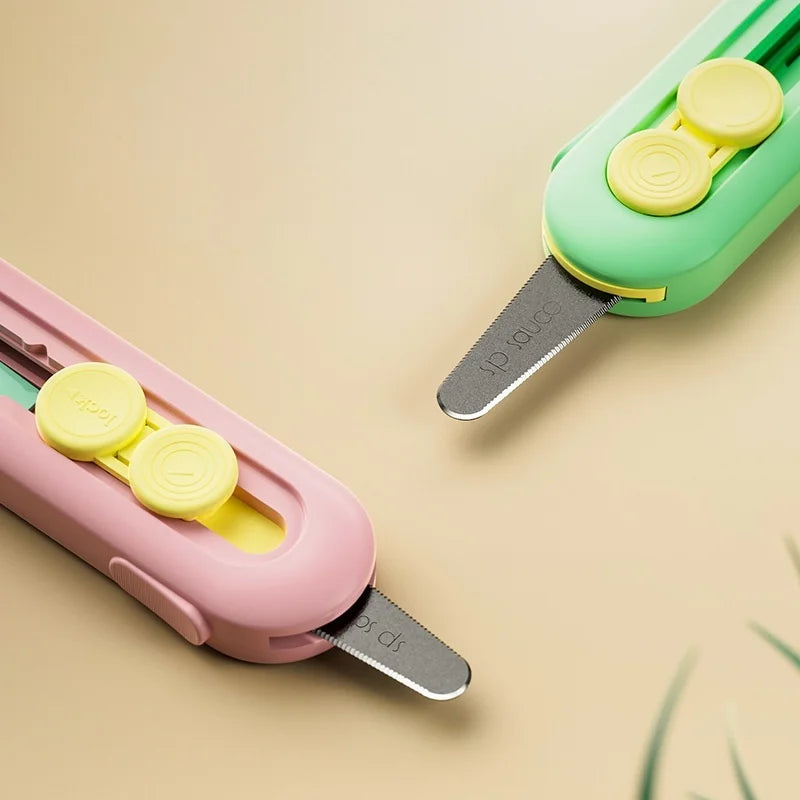 Magnetic Suction Utility Knife, Mini Portable Box Opener, Letter Opener, Paper Cutter, Home Office Supplies
