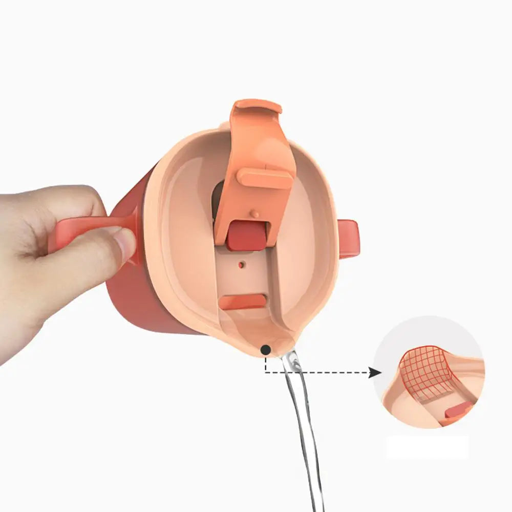 Adult Sippy Cup with Lid and Straw Plastic Mug Drinking Cup Disabled Elderly Spill Proof Dysphagia Cup Parkinsons Aids Living