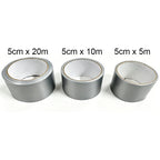 5/10/20M Duct Tape Heavy Duty Waterproof Strong Adhesive Silver No Residue Adhesive For Home Repair Use Carpet Binding Bundles