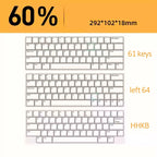 Mechanical Keyboard Dust Cover Acrylic Protecting Shell Hot Bent Compatible With Layout 60 68 87 104 96 WOOTING ROG Azoth IKKI