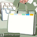 1PC Student file bag accordion bag folder large capacity test paper storage bag