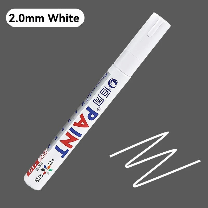 1/3/6/12 Colors Permanent Paint Marker White/Gold/silver Markers for Car Tire Tread Rubber Fabric Paint Metal Paint Marker Pens
