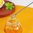 4pcs Mixing Spoon Reusable Coffee Stirrers Long Handle Multi-Function Drink Stirrers Silvery Decorative Stirring Rod Kitchen