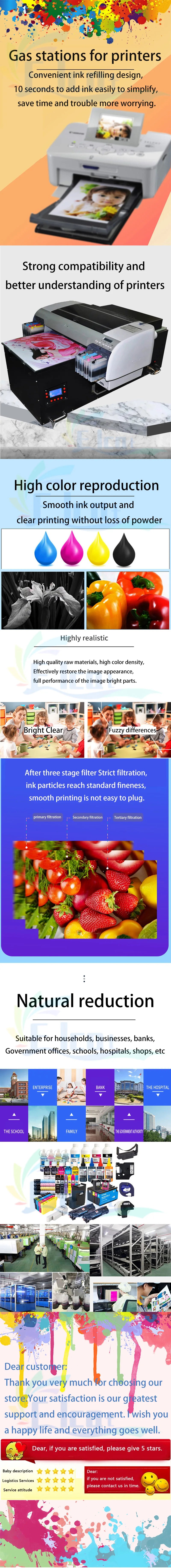 GT51 GT52 GT53 GT5810 GT5820 Refill Ink Dye ink For HP Smart Tank 450 455 500 510 515 519 530 559 615 618 655 720 750 Printer