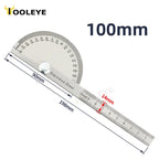 Goniometer Stainless Steel Protractor Metal Ruler Multi Angle Measuring Ruler Carpentry Tool Angle Meter Angle Finder Goniometro