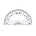 Professional Plastic Set Square Drafting Tools Transparent Angle Protractor Geometry With Handle Scale Ruler School Office