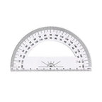 Professional Plastic Set Square Drafting Tools Transparent Angle Protractor Geometry With Handle Scale Ruler School Office