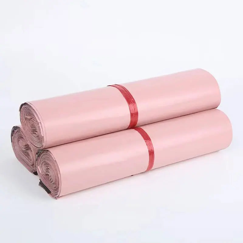50Pcs Pink Poly Mailer Shipping Bags Waterproof Mailing Envelopes Self Seal Post Transport Bags Thicken Courier Bag 16 Sizes