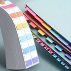 120pcs Quick And Suitable for Page Markers, Reusable Writable Plastic Index Tabs with Numbered/Alpha-Beta for Binder Dividers