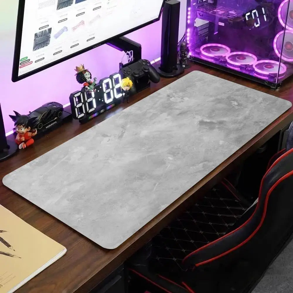 Grey series Mouse Pad Large Computer Office Game Table Mats XXL Rubber Anti-slip Gaming Keyboard Mousepads Long Desk Pads