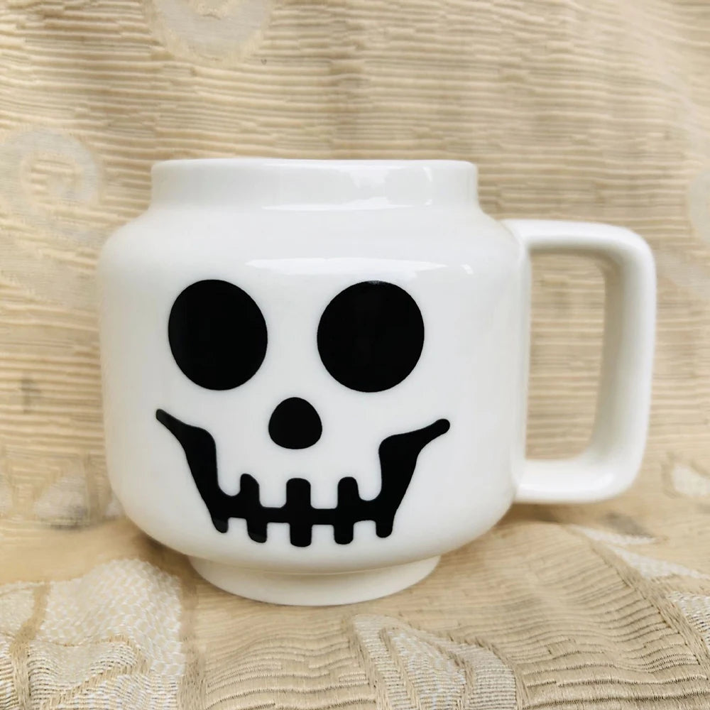 Cute Cartoon 250ML Mug Cups Ceramic Coffee Milk Tea Drinkware Impish Expression Pattern for Couple Friend Christmas Gifts Travel