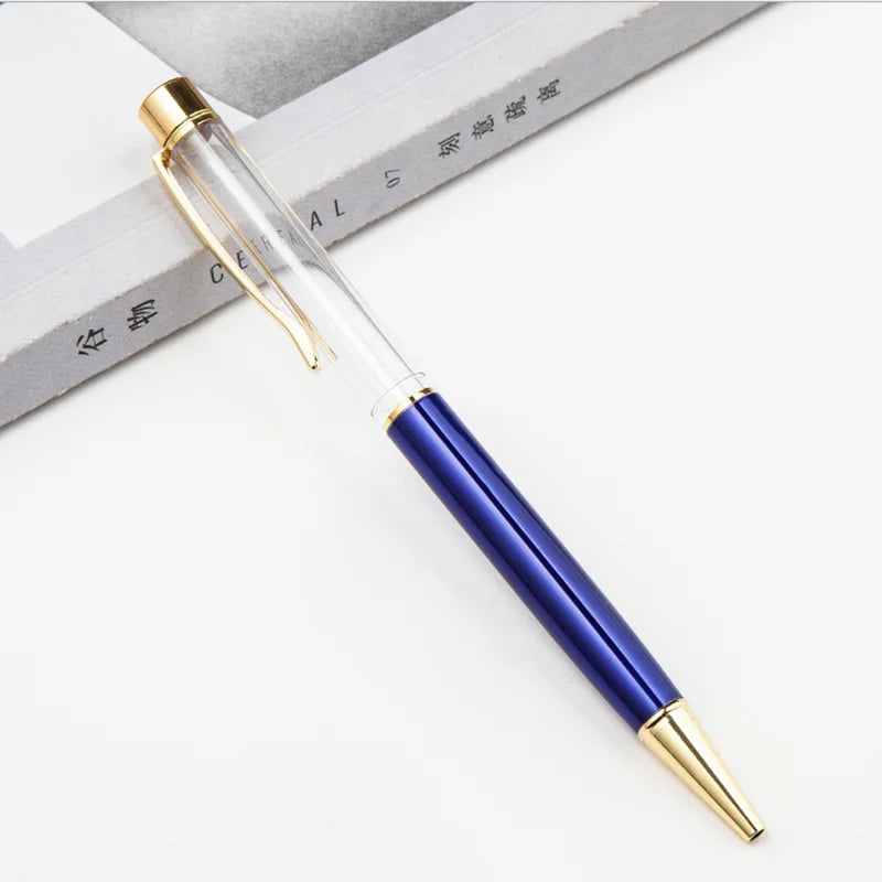 10 Pieces of Ballpoint Pens DIY Empty Pen Barrels for Handmade Quicksand Pens, Floating Flower Pens, Business Event Signature Pens, and Souvenirs