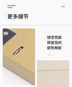 3 Hole Ring Binders File Folder Loose-leaf Binder Morandi Color Waterproof Document A4 Paper Storage
