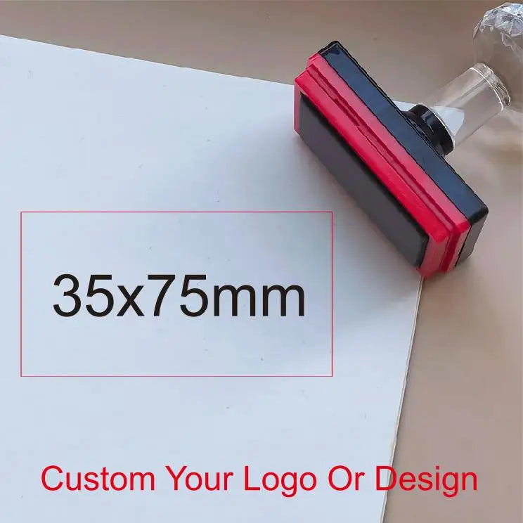 Personalized Logo and Text Self Inking Stamp Custom Your Own Design Company Logo Customized Photosensitive Seal Ink Stamp
