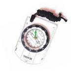 Compass Navigation Map Reading Scouts Camping Hiking Scale Ruler Outdoor Orienteering Tools