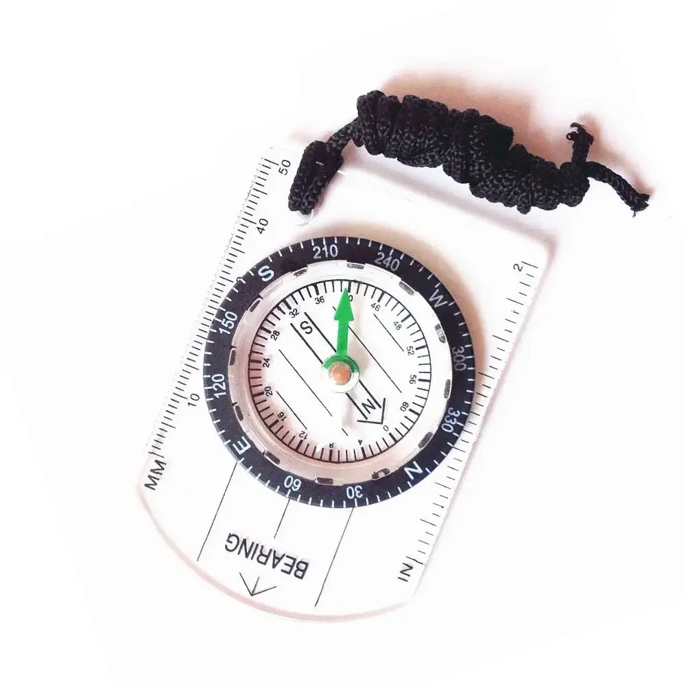 Compass Navigation Map Reading Scouts Camping Hiking Scale Ruler Outdoor Orienteering Tools